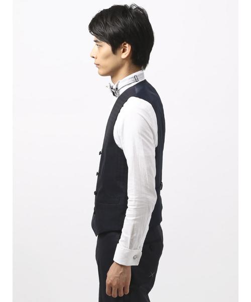 THE SUIT COMPANY(ザ・スーツカンパニー)の「<FORMAL>『CERIMONIA』リバーシブルダブルブレストジレ(ベスト・メンズ・ネイビー・S/M/L/LL/SS)」の5枚目の写真