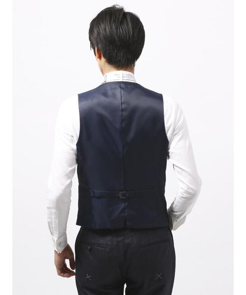 THE SUIT COMPANY(ザ・スーツカンパニー)の「<FORMAL>『CERIMONIA』リバーシブルダブルブレストジレ(ベスト・メンズ・ネイビー・S/M/L/LL/SS)」の6枚目の写真