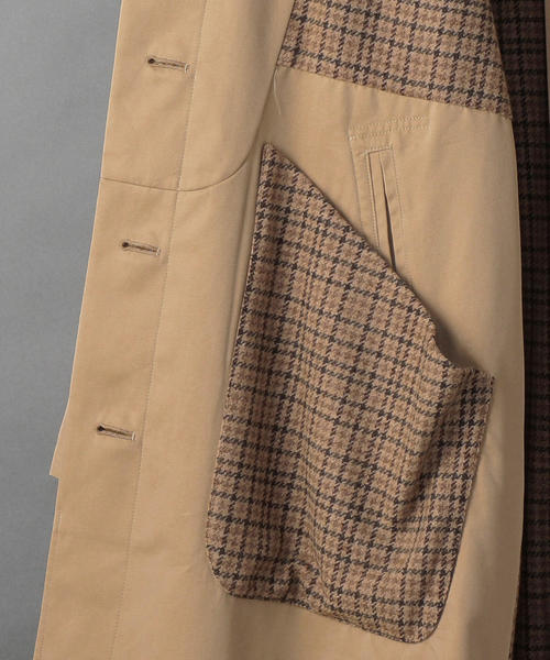 6(ロク)の「<6(ROKU)>REVERSIBLE COAT/コート(ステンカラーコート・レディース・ベージュ/ナチュラル・36/34/38)」の9枚目の写真