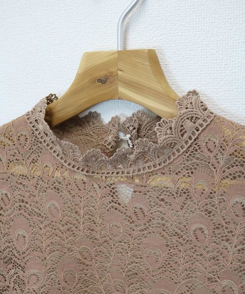 andme（アンドミー）の「ヴィンテージ風レースブラウストップス（シャツ/ブラウス・レディース・ブラック/グリーン/ベージュ/ブラウン・M）」の11枚目の写真