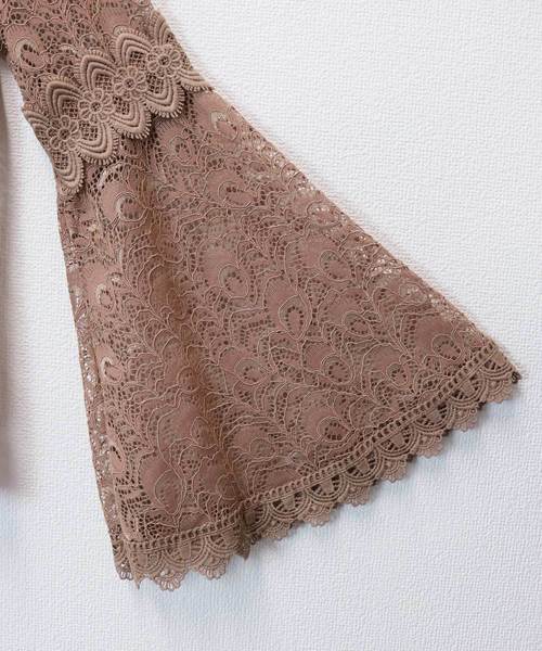 andme（アンドミー）の「ヴィンテージ風レースブラウストップス（シャツ/ブラウス・レディース・ブラック/グリーン/ベージュ/ブラウン・M）」の13枚目の写真