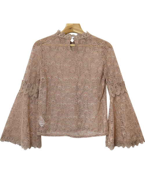 andme（アンドミー）の「ヴィンテージ風レースブラウストップス（シャツ/ブラウス・レディース・ブラック/グリーン/ベージュ/ブラウン・M）」の17枚目の写真