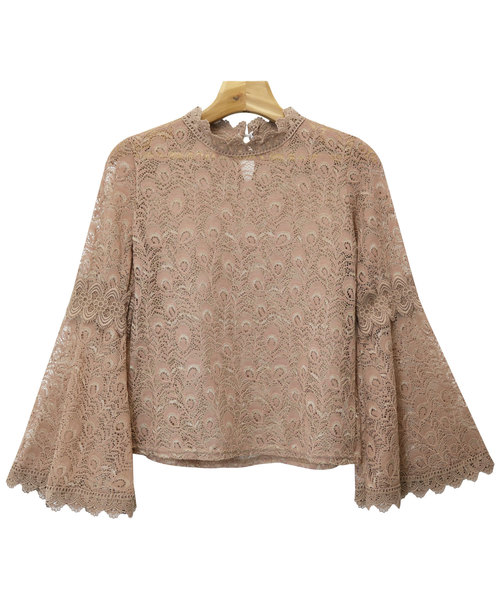 andme（アンドミー）の「ヴィンテージ風レースブラウストップス（シャツ/ブラウス・レディース・ブラック/グリーン/ベージュ/ブラウン・M）」の20枚目の写真