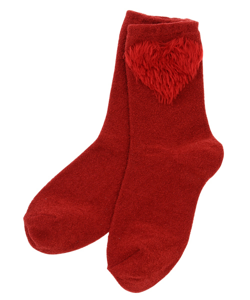 Candy Stripper（キャンディストリッパー）の「HEART FOR ソックス（ソックス/靴下・レディース・ブラック/レッド/ピンク・FREE）」の3枚目の写真