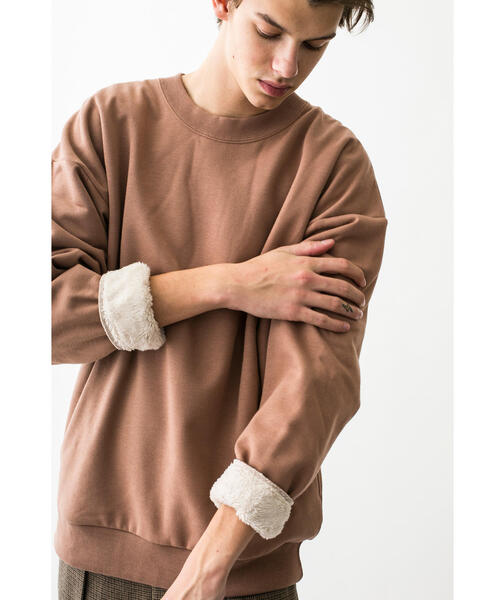 MONKEY TIME（モンキータイム）の「＜monkey time＞ BACK SHAGGY CREW/スウェット ◆（スウェット・メンズ・ブラック/ダークグリーン/グレー/ライトピンク・SMALL/MEDIUM/LARGE/X-LARGE）」の22枚目の写真