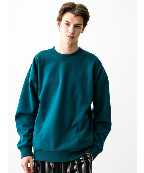 MONKEY TIME（モンキータイム）の「＜monkey time＞ BACK SHAGGY CREW/スウェット ◆（スウェット・メンズ・ブラック/ダークグリーン/グレー/ライトピンク・SMALL/MEDIUM/LARGE/X-LARGE）」の13枚目の写真