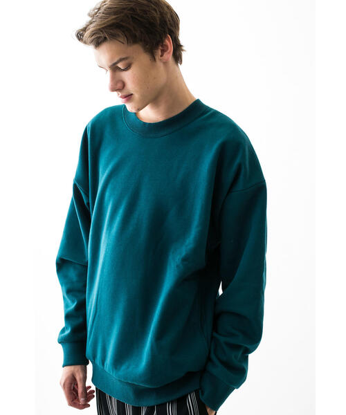 MONKEY TIME（モンキータイム）の「＜monkey time＞ BACK SHAGGY CREW/スウェット ◆（スウェット・メンズ・ブラック/ダークグリーン/グレー/ライトピンク・SMALL/MEDIUM/LARGE/X-LARGE）」の12枚目の写真