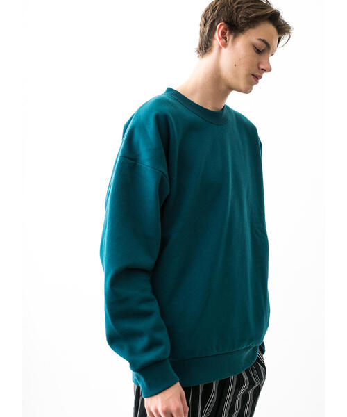 MONKEY TIME（モンキータイム）の「＜monkey time＞ BACK SHAGGY CREW/スウェット ◆（スウェット・メンズ・ブラック/ダークグリーン/グレー/ライトピンク・SMALL/MEDIUM/LARGE/X-LARGE）」の11枚目の写真