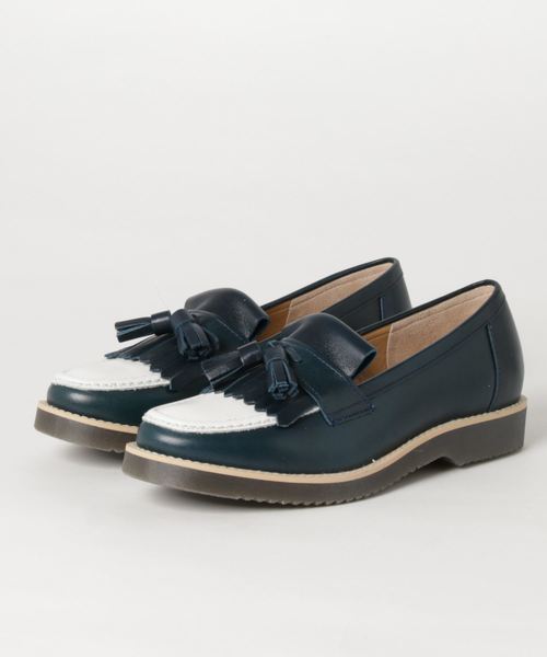 あしながおじさん（アシナガオジサン）の「〈あしながおじさん〉キルトタッセルローファー（ローファー・レディース・クリアブラック/アイボリー/ネイビー/ブラック/ブラウン・23.5cm/22.5cm/24.0cm/24.5cm/23.0cm）」の15枚目の写真