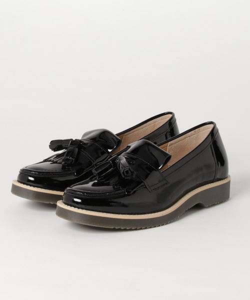 あしながおじさん（アシナガオジサン）の「〈あしながおじさん〉キルトタッセルローファー（ローファー・レディース・クリアブラック/アイボリー/ネイビー/ブラック/ブラウン・23.5cm/22.5cm/24.0cm/24.5cm/23.0cm）」の16枚目の写真