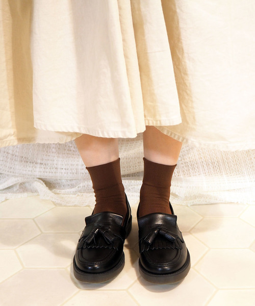 あしながおじさん（アシナガオジサン）の「〈あしながおじさん〉キルトタッセルローファー（ローファー・レディース・クリアブラック/アイボリー/ネイビー/ブラック/ブラウン・23.5cm/22.5cm/24.0cm/24.5cm/23.0cm）」の7枚目の写真