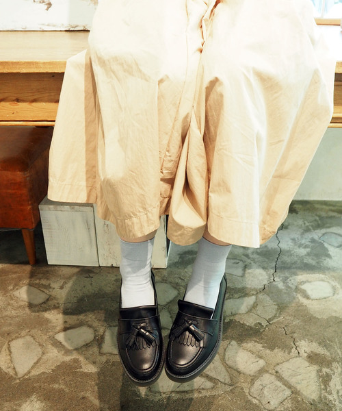 あしながおじさん（アシナガオジサン）の「〈あしながおじさん〉キルトタッセルローファー（ローファー・レディース・クリアブラック/アイボリー/ネイビー/ブラック/ブラウン・23.5cm/22.5cm/24.0cm/24.5cm/23.0cm）」の9枚目の写真