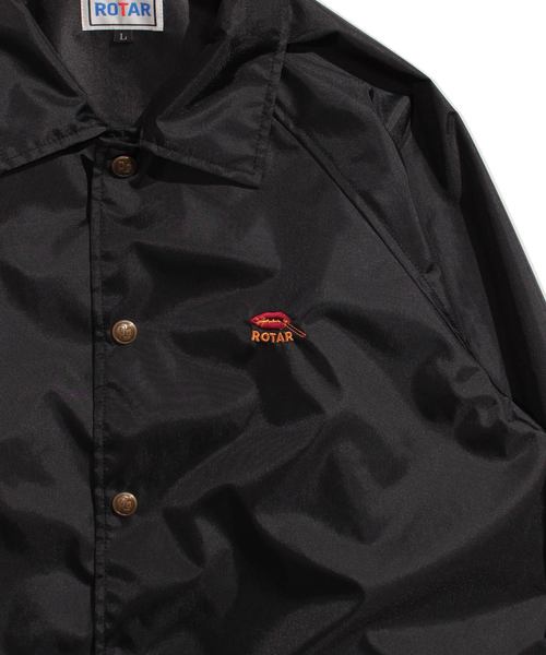 ROTAR（ローター）の「Neo Coach Jacket ナイロン コーチジャケット（ナイロンジャケット・メンズ・ブラック/ベージュ・MEDIUM/LARGE）」の6枚目の写真