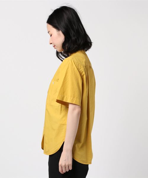 MHL.（エムエイチエル）の「GARMENT DYE POPLIN（シャツ/ブラウス・レディース・グレー/イエロー/ライトグレー・1/2/3）」の15枚目の写真