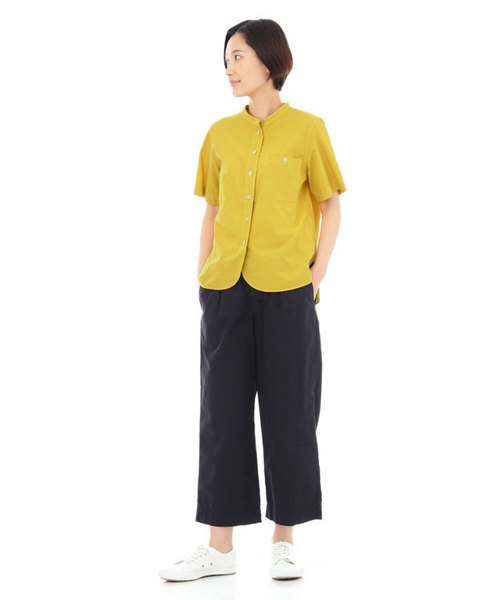 MHL.（エムエイチエル）の「GARMENT DYE POPLIN（シャツ/ブラウス・レディース・グレー/イエロー/ライトグレー・1/2/3）」の12枚目の写真