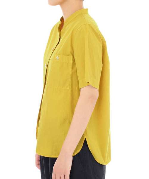 MHL.（エムエイチエル）の「GARMENT DYE POPLIN（シャツ/ブラウス・レディース・グレー/イエロー/ライトグレー・1/2/3）」の13枚目の写真
