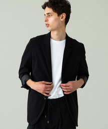 サイレントコーティングストレッチタフタテーラードジャケット