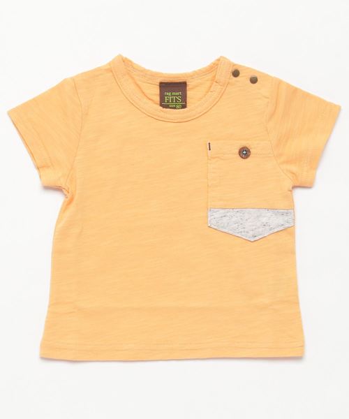 RAGMART(ラグマート)の「ポケットTシャツ(Tシャツ/カットソー)」|オレンジ