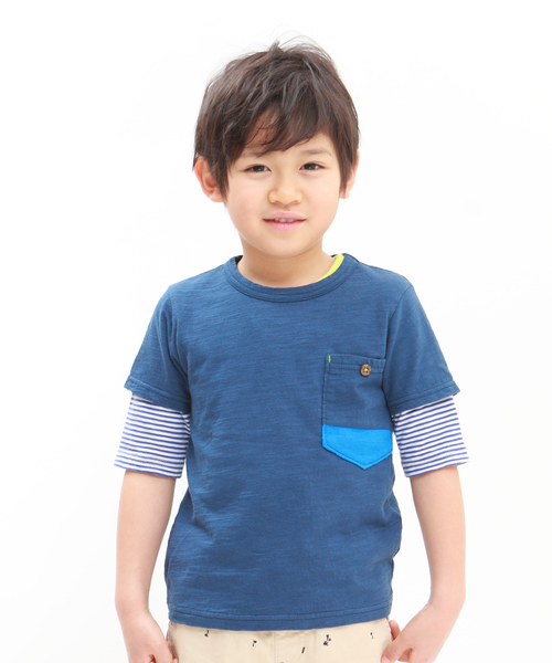 RAGMART(ラグマート)の「ポケットTシャツ(Tシャツ/カットソー)」|ネイビー