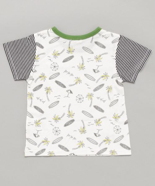 RAGMART(ラグマート)の「半袖Tシャツ(Tシャツ/カットソー・キッズ・オフホワイト/ブルー・100cm/120cm/130cm/110cm)」の3枚目の写真