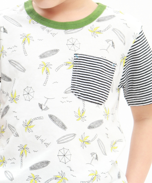 RAGMART(ラグマート)の「半袖Tシャツ(Tシャツ/カットソー・キッズ・オフホワイト/ブルー・100cm/120cm/130cm/110cm)」の7枚目の写真