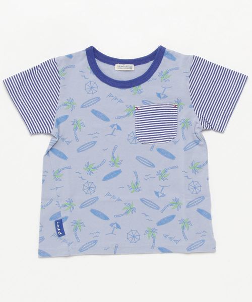 RAGMART(ラグマート)の「半袖Tシャツ(Tシャツ/カットソー・キッズ・オフホワイト/ブルー・100cm/120cm/130cm/110cm)」の5枚目の写真
