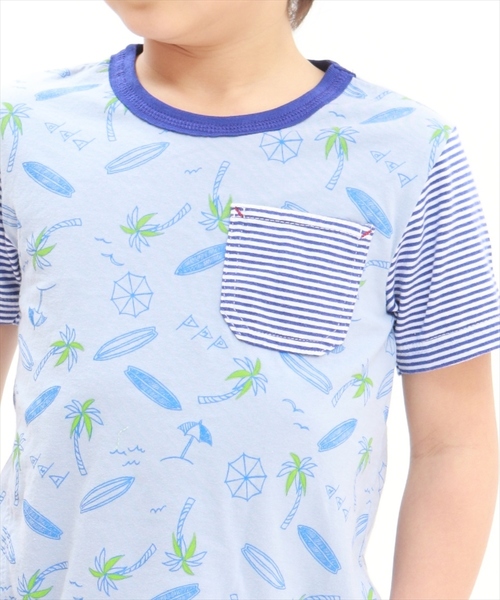 RAGMART(ラグマート)の「半袖Tシャツ(Tシャツ/カットソー・キッズ・オフホワイト/ブルー・100cm/120cm/130cm/110cm)」の9枚目の写真