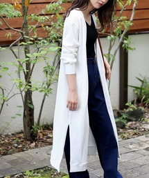 サーマルロングカーディガン