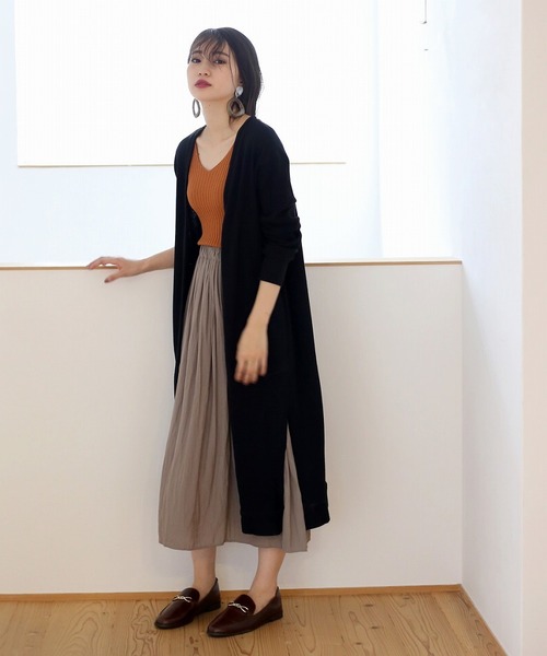 Bou Jeloud（ブージュルード）の「サーマルロングカーディガン（カーディガン/ボレロ・レディース・ブラック/グレー/オフホワイト・FREE）」の7枚目の写真