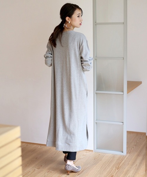 Bou Jeloud（ブージュルード）の「サーマルロングカーディガン（カーディガン/ボレロ・レディース・ブラック/グレー/オフホワイト・FREE）」の12枚目の写真