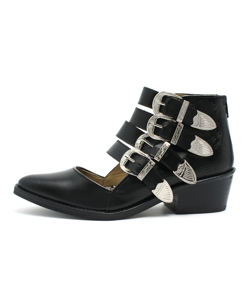 MIDWEST（ミッドウエスト）の「TOGA　Emboss buckle boots（その他シューズ・レディース・ブラック・36/38/37）」の3枚目の写真
