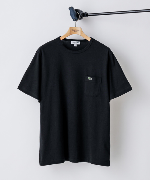 LACOSTE(ラコステ)の「【LACOSTE/ラコステ】 レギュラーフィット胸ポケTシャツ(Tシャツ/カットソー)」|ブラック
