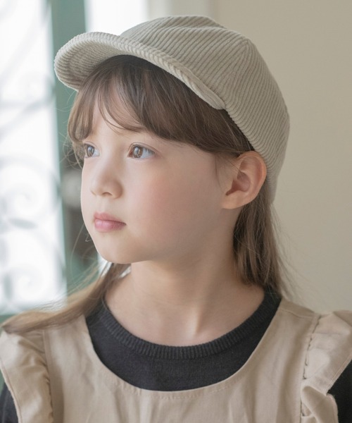 Catherine Cottage(キャサリンコテージ)の「コーデュロイキャップ(キャップ・キッズ・ブラック/ベージュ/ネイビー/グレー/スモークピンク・54)」の20枚目の写真