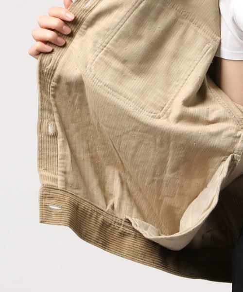 one way（ワンウェイ）の「コーデュロイBIGジャケット（その他アウター・レディース・ホワイト/ベージュ/ライトブラウン・M）」の6枚目の写真