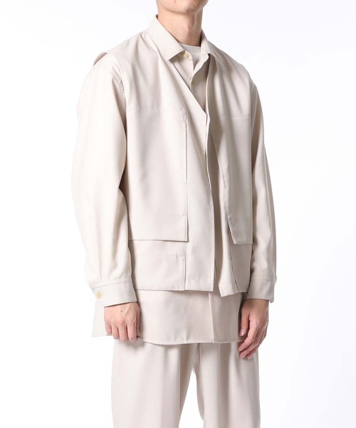 ADAM ET ROPE'(アダムエロペ)の「【NIKKE】CELL SARGE タクティカルベスト(ベスト・メンズ・ホワイト系その他/ブラック系その他・M/L/LL)」の2枚目の写真