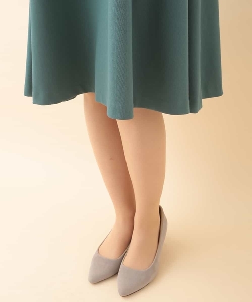 Jocomomola(ホコモモラ)の「GRACEFUL ポンチフレアワンピース(ドレス・レディース・ブルー/ブラック・42/40)」の9枚目の写真