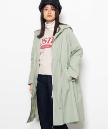 WEGO | WEGO/フードミリタリーナイロンロングスプリングコート(モッズコート)