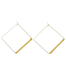 B:MING by BEAMS | ビーミング by ビームス / ラメコード巻きピアス(ピアス（両耳用）)