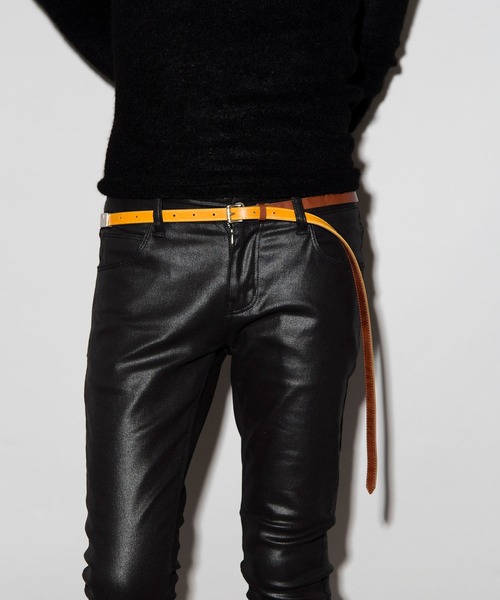 NO ID.（ノーアイディ）の「ナローリバーシブルドリップベルト（ベルト・メンズ・イエロー・ONE SIZE）」の7枚目の写真