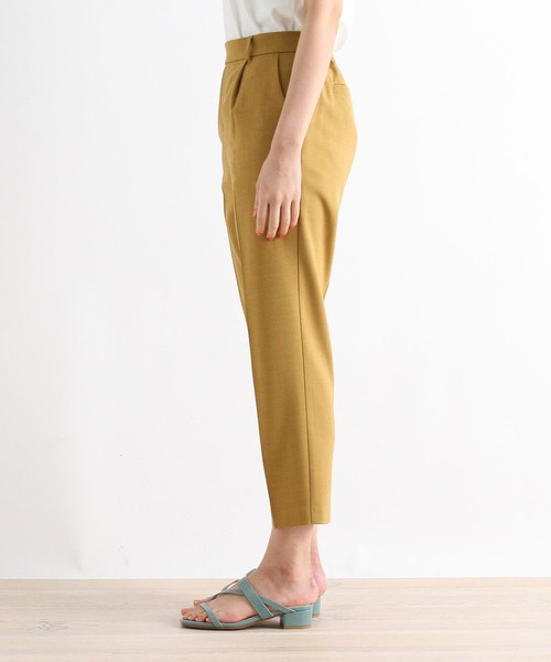 grove（グローブ）の「【S-LL】接触冷感/防シワ/毛玉になりにくい/洗えるクロップドテーパードパンツ（その他パンツ・レディース・ネイビー/イエロー/ライトベージュ/ブラウン系・01/02/03/04）」の8枚目の写真