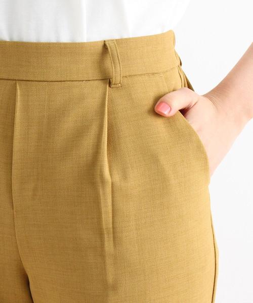 grove（グローブ）の「【S-LL】接触冷感/防シワ/毛玉になりにくい/洗えるクロップドテーパードパンツ（その他パンツ・レディース・ネイビー/イエロー/ライトベージュ/ブラウン系・01/02/03/04）」の10枚目の写真