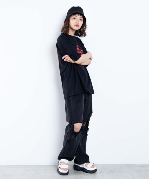 WEGO（ウィゴー）の「∴WEGO/Slipknot 別注Tシャツ（Tシャツ/カットソー・メンズ・ブラック・LARGE/MEDIUM）」の14枚目の写真