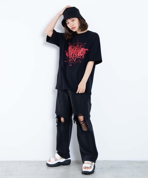 WEGO（ウィゴー）の「∴WEGO/Slipknot 別注Tシャツ（Tシャツ/カットソー・メンズ・ブラック・LARGE/MEDIUM）」の13枚目の写真