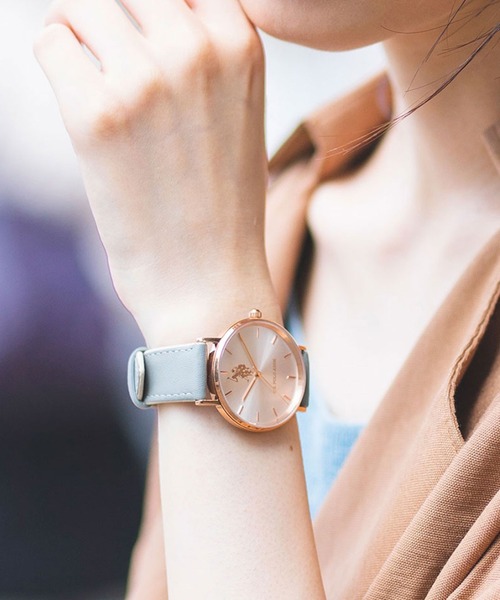 U.S. POLO ASSN.(ユーエスポロアッスン)の「【U.S. POLO ASSN.】ユーエスポロアッスン 腕時計 US-1F ペールカラー 36mm クォーツ(アナログ腕時計・レディース・ライトブルー/グレイッシュベージュ/ベビーピンク・FREE)」の2枚目の写真