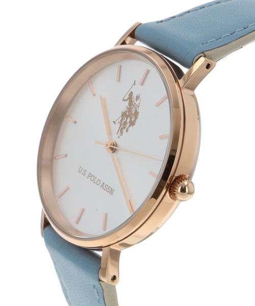 U.S. POLO ASSN.(ユーエスポロアッスン)の「【U.S. POLO ASSN.】ユーエスポロアッスン 腕時計 US-1F ペールカラー 36mm クォーツ(アナログ腕時計・レディース・ライトブルー/グレイッシュベージュ/ベビーピンク・FREE)」の9枚目の写真