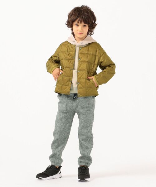 TAION（タイオン）の「【WEB限定】TAION:キッズ ダウン ジャケット(100～140cm)（ダウンジャケット/コート・キッズ・ライトブルー/ブラック/ベージュ/ネイビー/オレンジ/グリーン/ライトグリーン/グレー/イエロー・100/110/120/130/140）」の12枚目の写真