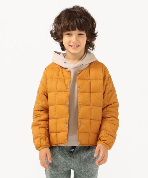 TAION（タイオン）の「【WEB限定】TAION:キッズ ダウン ジャケット(100～140cm)（ダウンジャケット/コート・キッズ・ライトブルー/ブラック/ベージュ/ネイビー/オレンジ/グリーン/ライトグリーン/グレー/イエロー・100/110/120/130/140）」の13枚目の写真