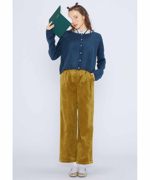 シロップ．（シロップ．）の「ボタンがかわいいニットカーディガン（カーディガン/ボレロ・レディース・ブルー/パープル・MEDIUM/XX-LARGE/SMALL/LARGE/X-LARGE）」の3枚目の写真