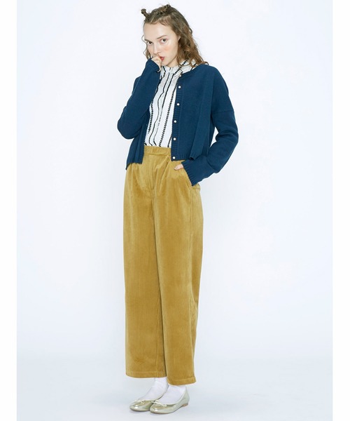 シロップ．（シロップ．）の「ボタンがかわいいニットカーディガン（カーディガン/ボレロ・レディース・ブルー/パープル・MEDIUM/XX-LARGE/SMALL/LARGE/X-LARGE）」の4枚目の写真