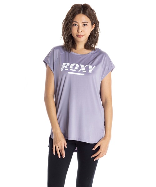 ROXY(ロキシー)の「EST.1990 ROXY/ロキシー タンクトップ ノースリーブ フィットネス ジム ヨガ ランニング ルームウェア・ワンマイルウェアにも(Tシャツ/カットソー・レディース・パープル/ブラック/ホワイト・SMALL/LARGE/MEDIUM)」の3枚目の写真